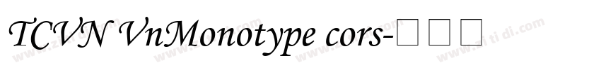 TCVN VnMonotype cors字体转换